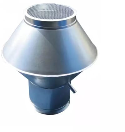 Deflectorkap rond 400 mm (RVS / INOX)