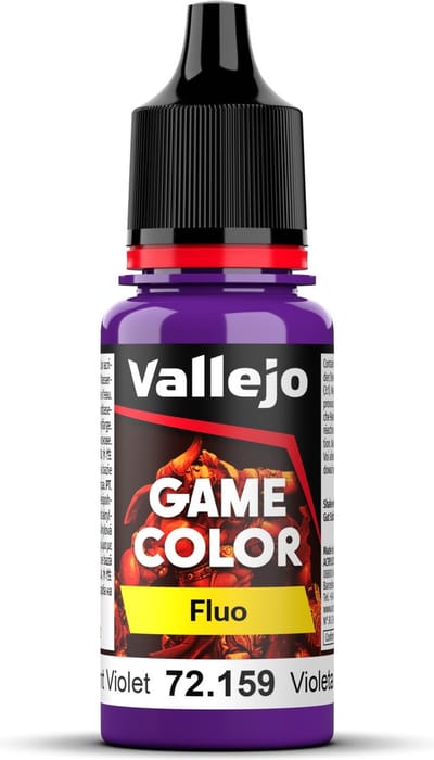 Vallejo Hobbyverf Acrylverf - 72159 Game Color - Fluorescent Violet - Acryl - Verf flesje - 18 ml
