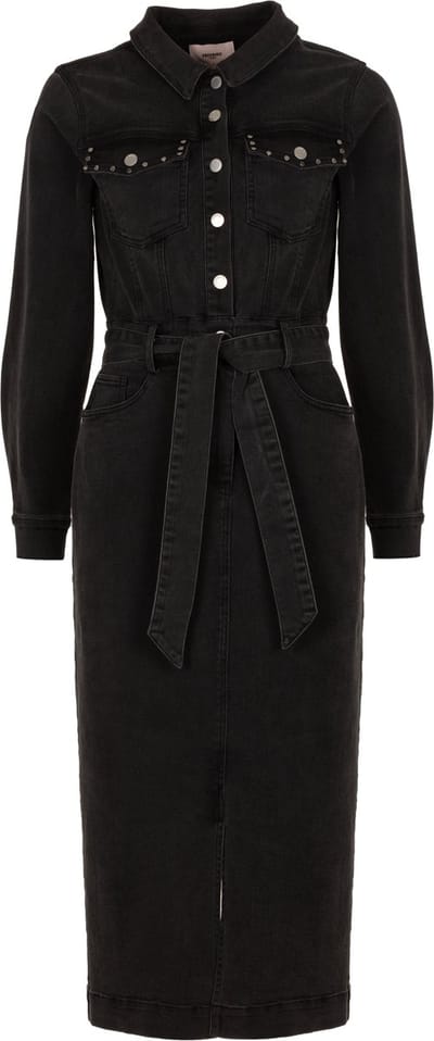 Freebird Danya Dames - Jurk - Zwart - Maat XS
