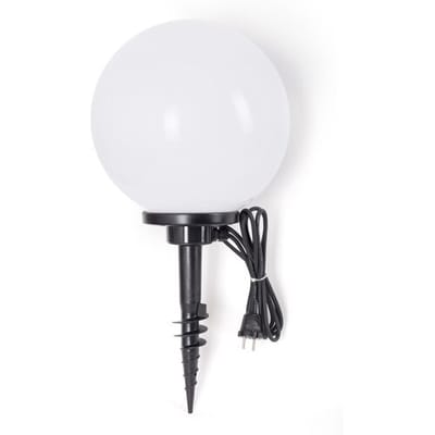 KS Verlichting - Tuinbol 25 - Tuinlamp - Kunststof - Spie - Led - Modern - Wit