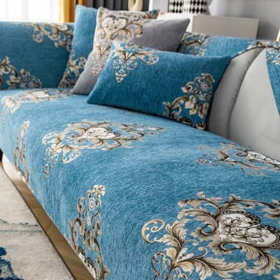 Europese Jacquard Chenille Stof Bankkussen Antislip Vier Seizoenen Universele Leren Bankhoes Handdoek 1/2/3/4 Zits Bankhoes 90x210cm 1pcs