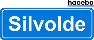 Hacebo - Plaatsnaam Sticker - 29x10 CM - Silvolde sticker - Verkeersborden sticker - grappige cadeaus - Silvolde