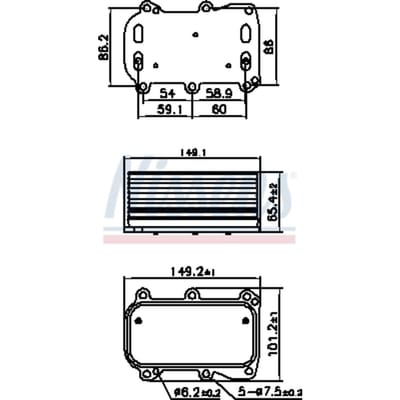 Olie radiator, motorolie NISSENS 90876