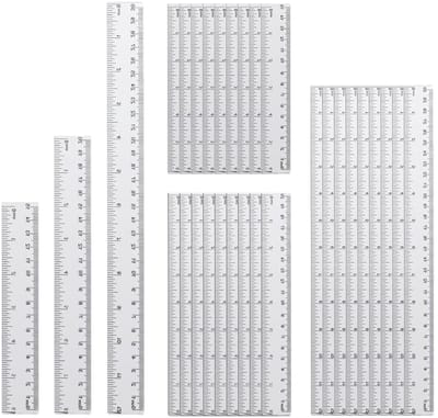 Set van 30 Transparante Linialen van 15 cm, 20 cm en 30 cm voor Nauwkeurig Meten, Kantoor en Thuisgebruik