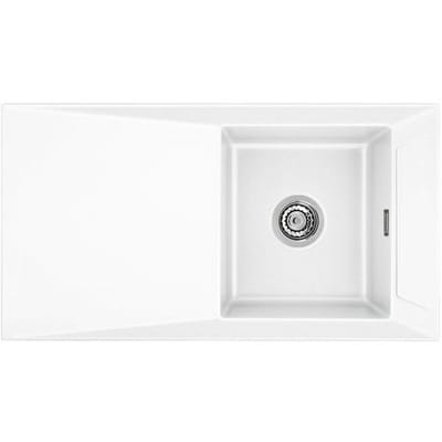 Systemceram Keradomo Siro 90 inset sink with eccentric actuation, without tap hole 506902-12