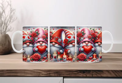 Koffiemok valentijn Gnomes 13 | Valentijn cadeau | Valentijn decoratie | Grappige Cadeaus | Koffiemok | Koffiebeker | Theemok | Theebeker | chocoladebeker