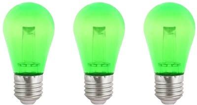 VITO LED Lamp G45 E27 - 2.5W (vervangt 18W) - 150lm - Groen Licht - 180-240V - Flikkervrij - Energiezuinig - 3 stuks
