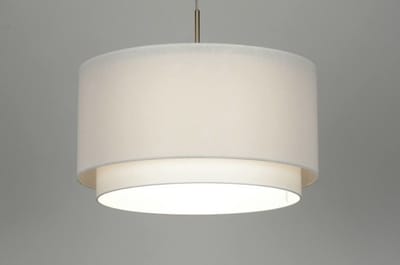 Lumidora Hanglamp 30141 - BERLIN - E27 - Wit - Textiel - ⌀ 47 cm