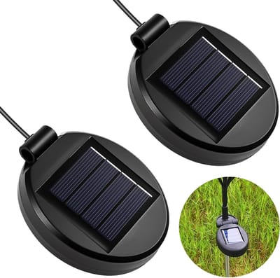 2 Stuks Zonnebloem Solar Lamp Onderdelen - Vervangende Batterijbox voor Buitenverlichting en Tuin Decoratie met Zonne-energie