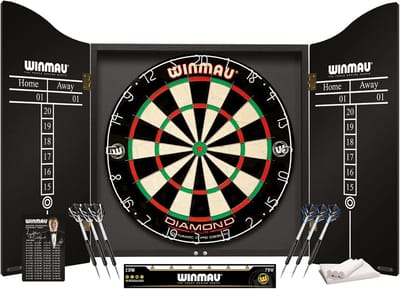 Professionele dartset met sniper dartboard en nylon pijlen
