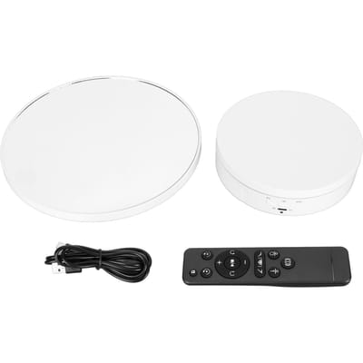 Roterende Displaystandaard 2 in 1 Automatische 360 Graden Elektrische Draaitafel met Afstandsbediening voor wit