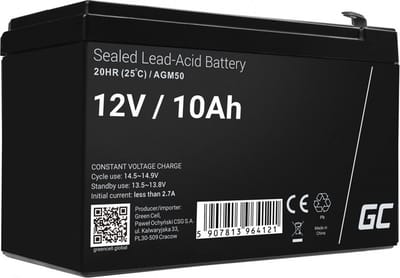 Green Cell AGM50 AGM 12V/10Ah Gel Deep Cycle