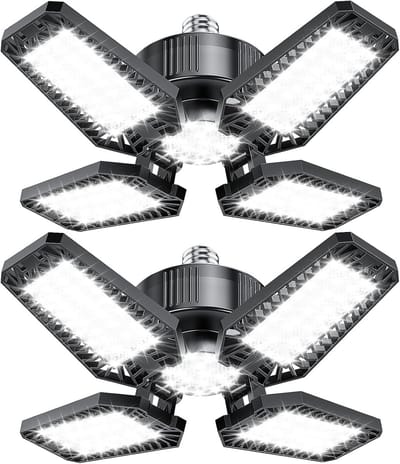 Set van 2 Led Garageverlichting - Krachtige Verstelbare Werkplaatslamp
