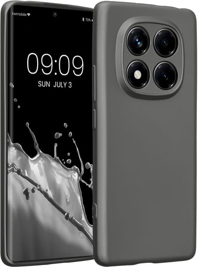kwmobile metallic telefoonhoesje van TPU - geschikt voor Xiaomi Redmi Note 14 Pro 4G - Flexible case voor smartphone - In metallic grijs