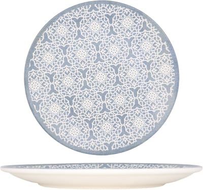 Kütahya Porselen Dinerbord - Casa Blue - Porselein - 27 cm - set van 6