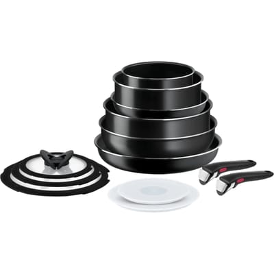 Tefal Ingenio Easy Cook & Clean - Pannenset - 13-delig - Niet Geschikt voor Inductie - Stapelbaar - Afneembare Handgreep