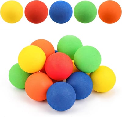Kniehockeyballen Set van 10 - Zachte Schuimballen voor Kinderen - Kleurrijke Indoor Sportballen voor Mini Stoknetten