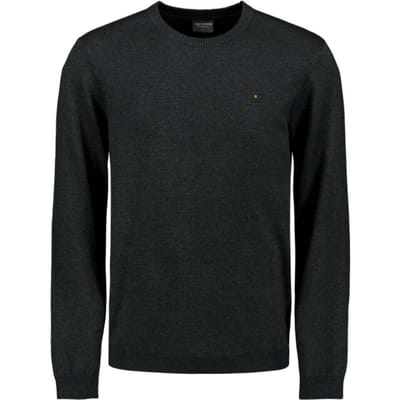 No Excess Pullover crewneck 2 coloured melang dark grey