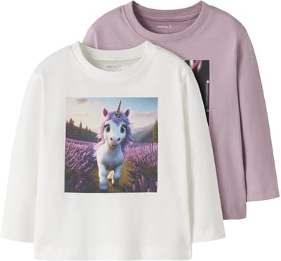 NAME IT - NMFVOTEA 2P LS NREG TOP - Meisjes - Lange mouwen shirts