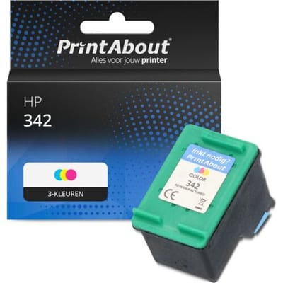 PrintAbout Inktcartridge 342 (C9361EE) 3-kleuren geschikt voor HP