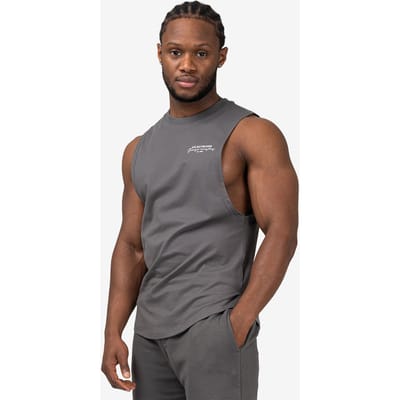 XXL Sportswear Essential Sleeveless T-Shirt - Dark Grey Donker Grijs M