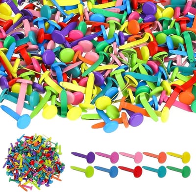 JGS Premium - Kleurrijke patroonklemmen set van 400 stuks met opbergdoos voor scrapbooking en kaarten maken