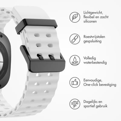 imoshion Ocean Siliconenband voor de Samsung Galaxy Watch Ultra 2 (2026) / Ultra (2024/2025) - Wit