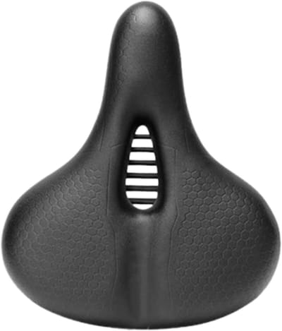 Fietszadel - Zitkussen Fiets - Comfortabel Fietsen - Dubbele Schokabsorptie - 26 x 225 x 7 cm - Zwart