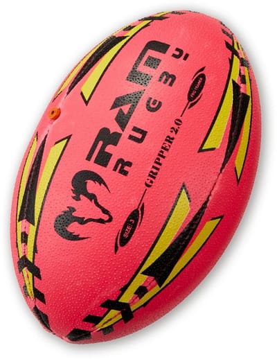 Gripper Pro 2.0 Training Rugbybal - NEON - 3D-Grip - New in-flight Valve Technology - Maat 3 - Fluor Roze