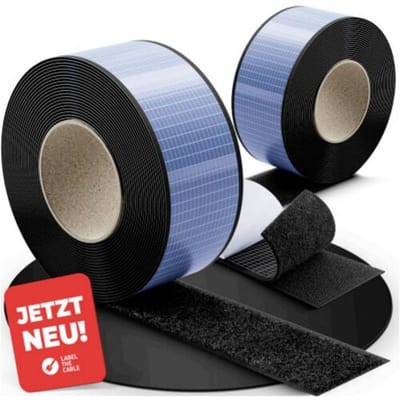 Label the Cable LTC TOUGH TAPE STRAP Klittenband (l x b) 5 mm x 50 mm Zwart 5 m
