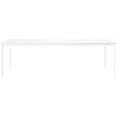Muuto - Base tafel - wit laminaat - wit - multiplexrand - XL