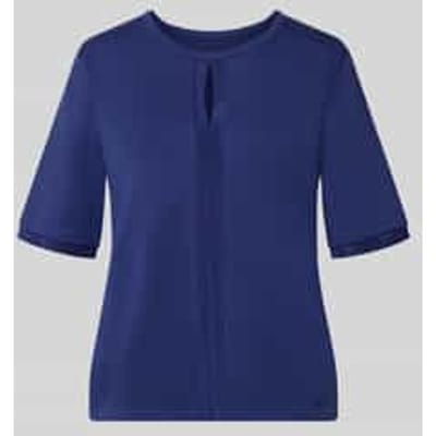 T-shirt met ronde hals en cut-out