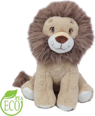 PIA Soft Toys Pluche Knuffeldier Leeuw ECO - 21 cm: : 100% Ecologisch, 100% Lief