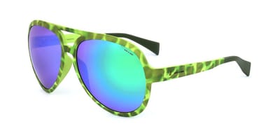 Italia Independent I I STYLE MOD. 115 Havana verde chiaro 56/15/135 MAN Zonnebrillen