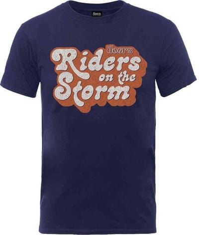 The Doors - Riders On The Storm Logo Heren T-shirt - S - Blauw