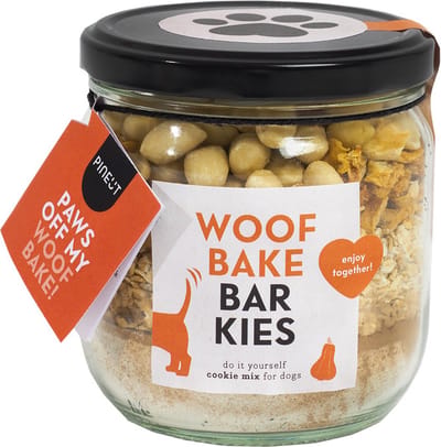 Pineut ® Woof Bake Barkies - Lekkere snack voor hond (en baas) - DIY Cadeau - Cadeau voor de hond - Verantwoorde hondensnoepjes - Cadeautje voor Dierendag