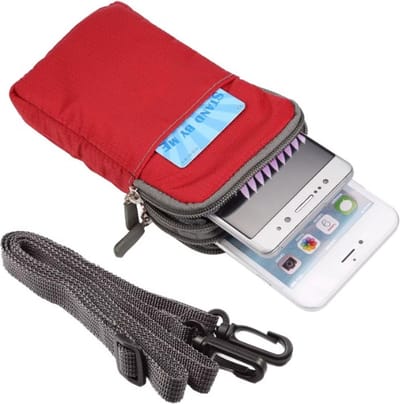 Actie4you® - Telefoon tasje - Heuptas – Wandeltasje – Sporttasje - Mobiele Telefoon Smartphone tas - Multifunctioneel Telefoontasje – Compact en Veelzijdig voor Onderweg - Rood