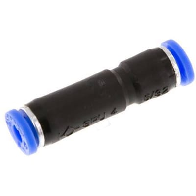 4mm Zelfsluitende Insteekkoppeling Vernikkeld Messing/PBT 0-10 bar [2 Stuks]
