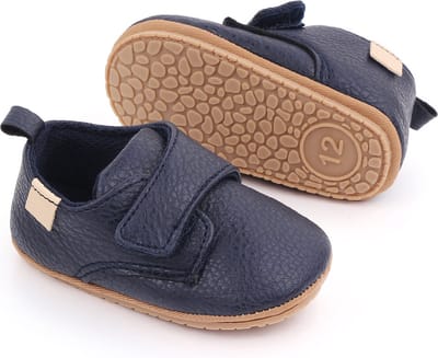 Steppies - Babyschoentjes PU Leer - Donkerblauw - 0-6 maanden - Maat 17-18