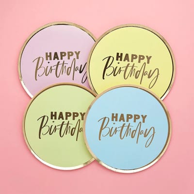 Pastel & Goud - 8 stuks