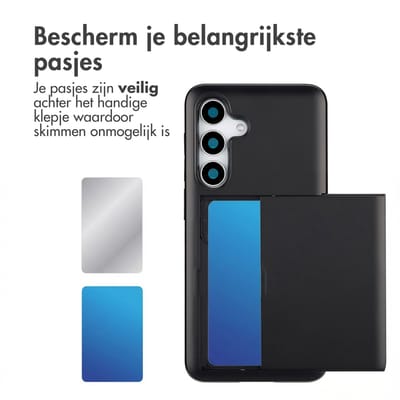 imoshion Hoesje met Pasjeshouder - Geschikt voor Samsung Galaxy S25 - Zwart