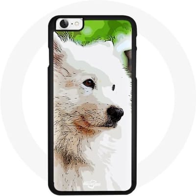 Coque iPhone 4 - Samoyede - Blanc - Rigide - Protection contre les chocs - Mixte blanc
