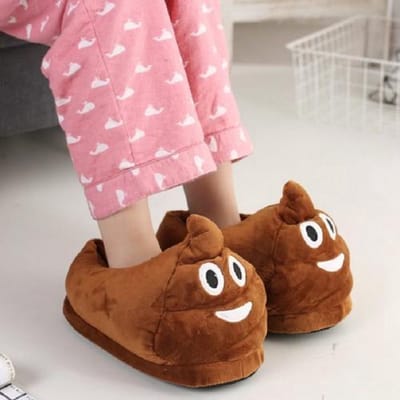 Grappige pantoffels | Drol Emoji Sloffen - One size Fits all (maat 34-40)