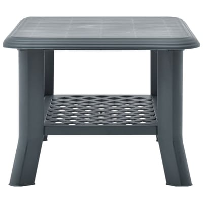 vidaXL - Salontafel - 90x60x46 - cm - kunststof - groen