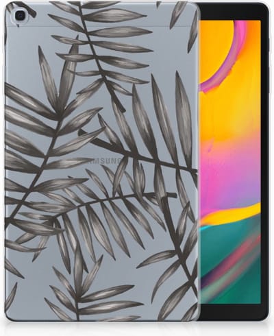 Samsung Galaxy Tab A 10.1 (2019) Siliconen Hoesje Leaves Grey
