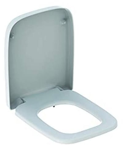 Witte WC-bril met dekstop en metalen bevestiging
