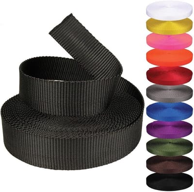 Nylon Singelband - Touw Koord - Vastzetten Vracht - Weerbestendig Materiaal - 50 meter - Zwart
