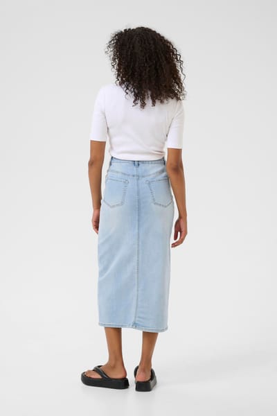 Denim rok Tight fit Light Blue Washed Denim light blue