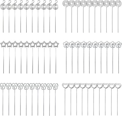 60 Stuks Metalen Draden Memoclip Fotohouder voor Bruiloft en Feest Decoratie