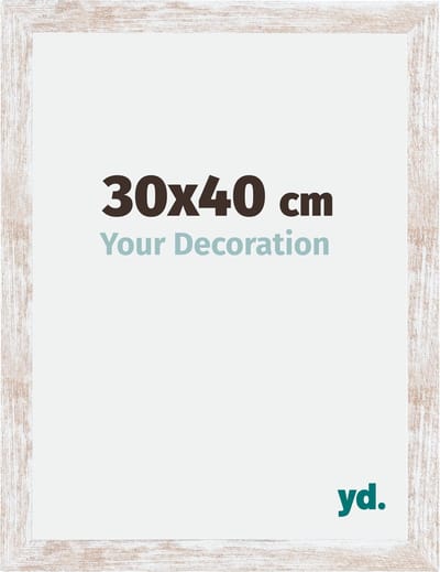 Your Decoration - Fotolijst 30x40 cm - MDF - White Wash - Catania